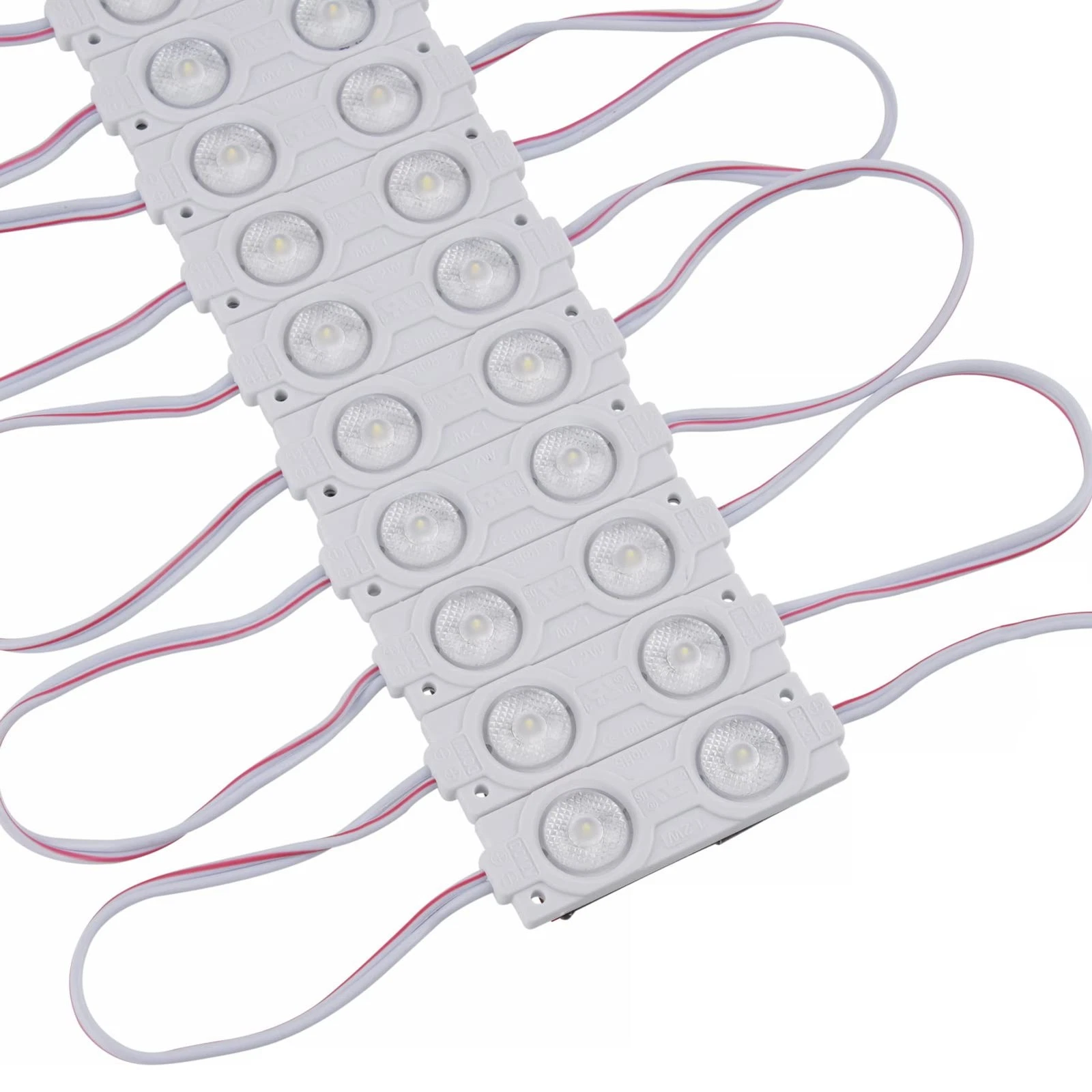 100 white 12V LED sign modules view 2