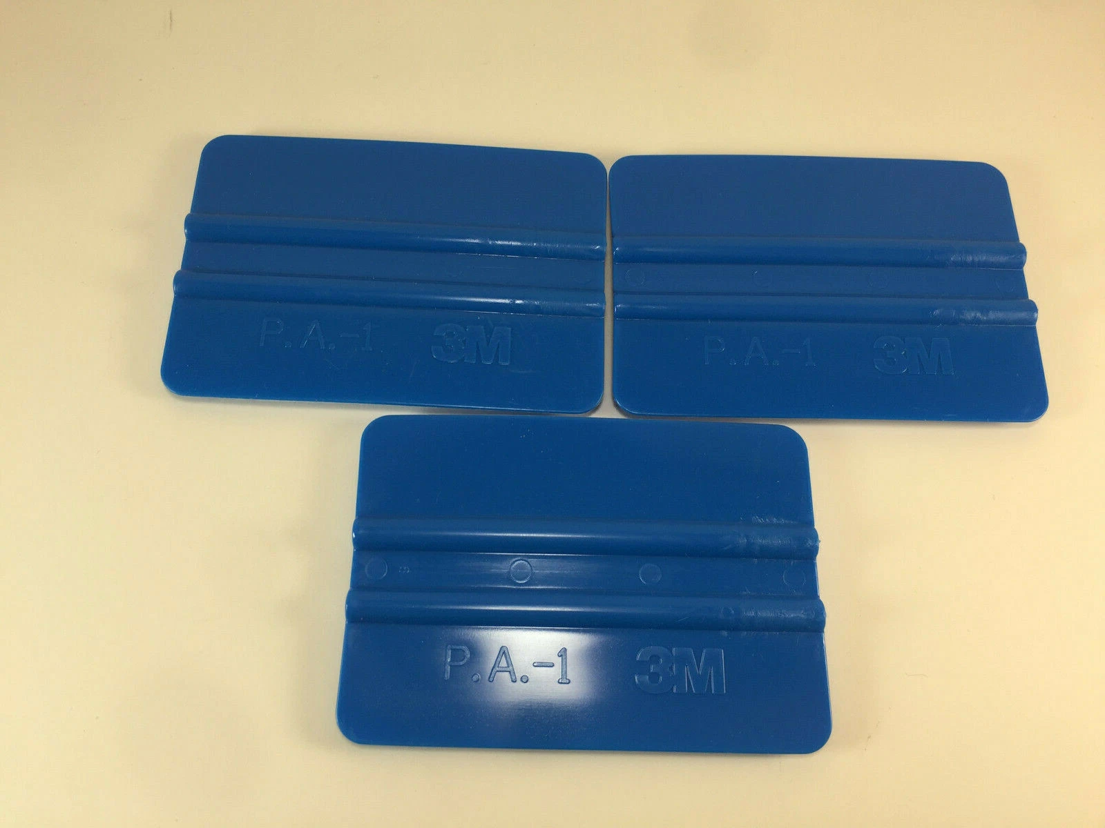 Three 3M PA1-B vinyl applicator squeegees